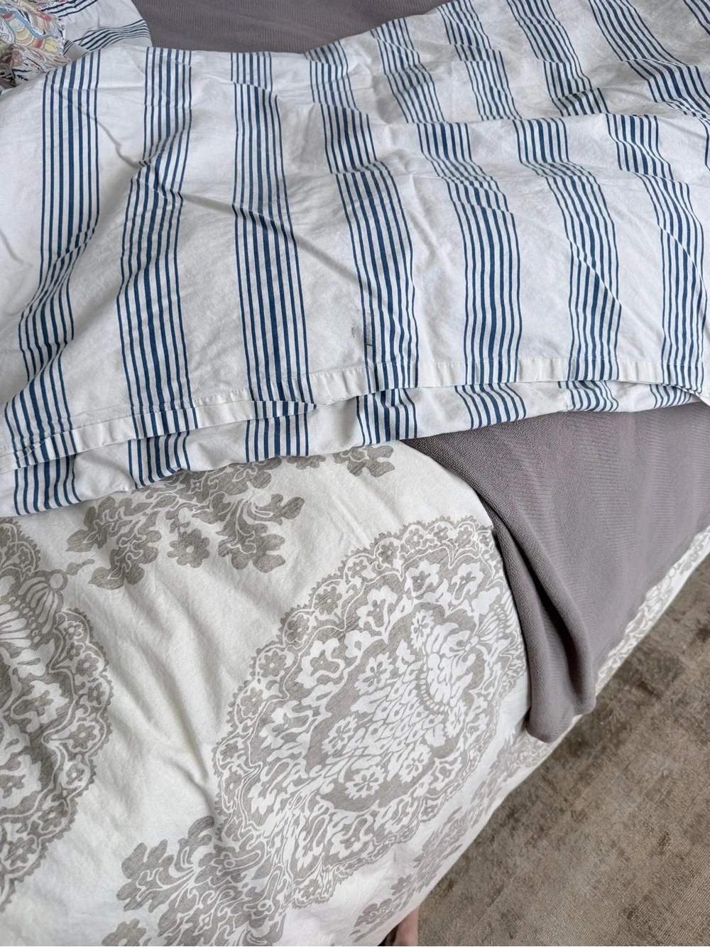 Ralph Lauren Classic Paisley Queen Duvet Stripe Reverse